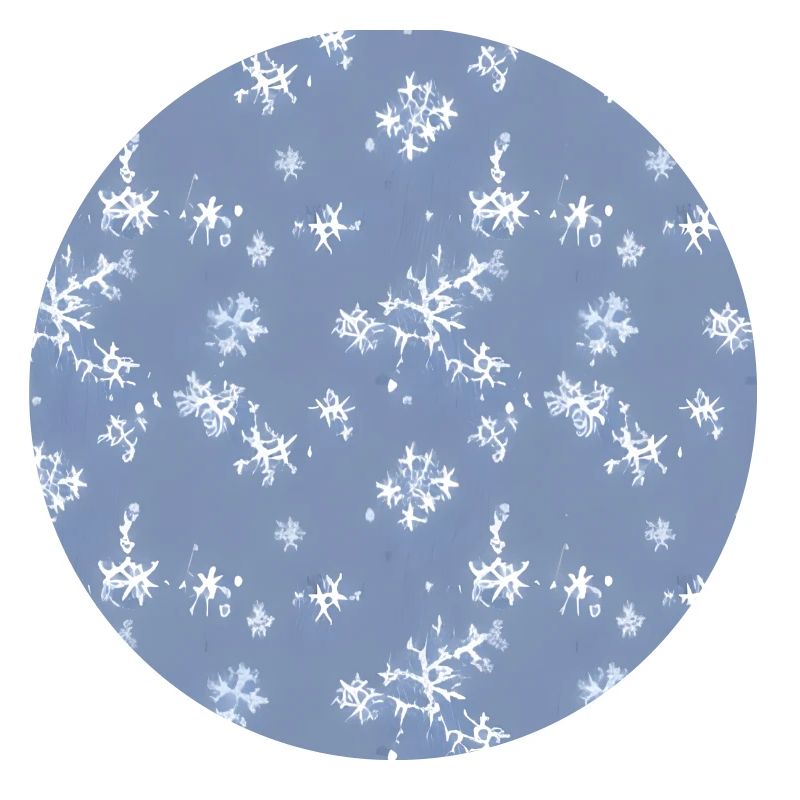 Snow pattern on a blue background