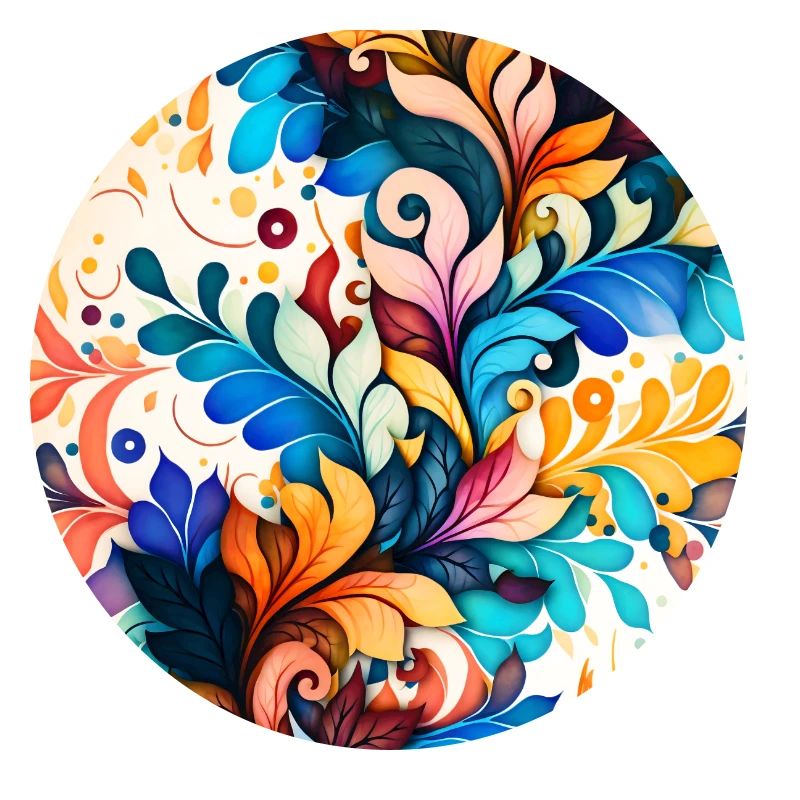 Colourful flower pattern