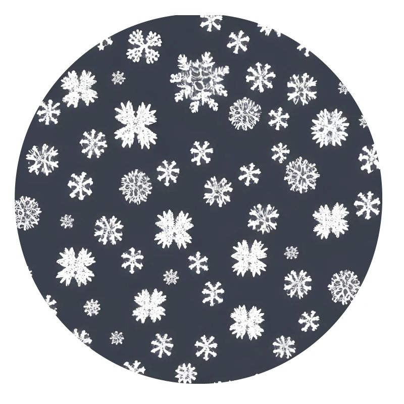Snowflake pattern on the navy background