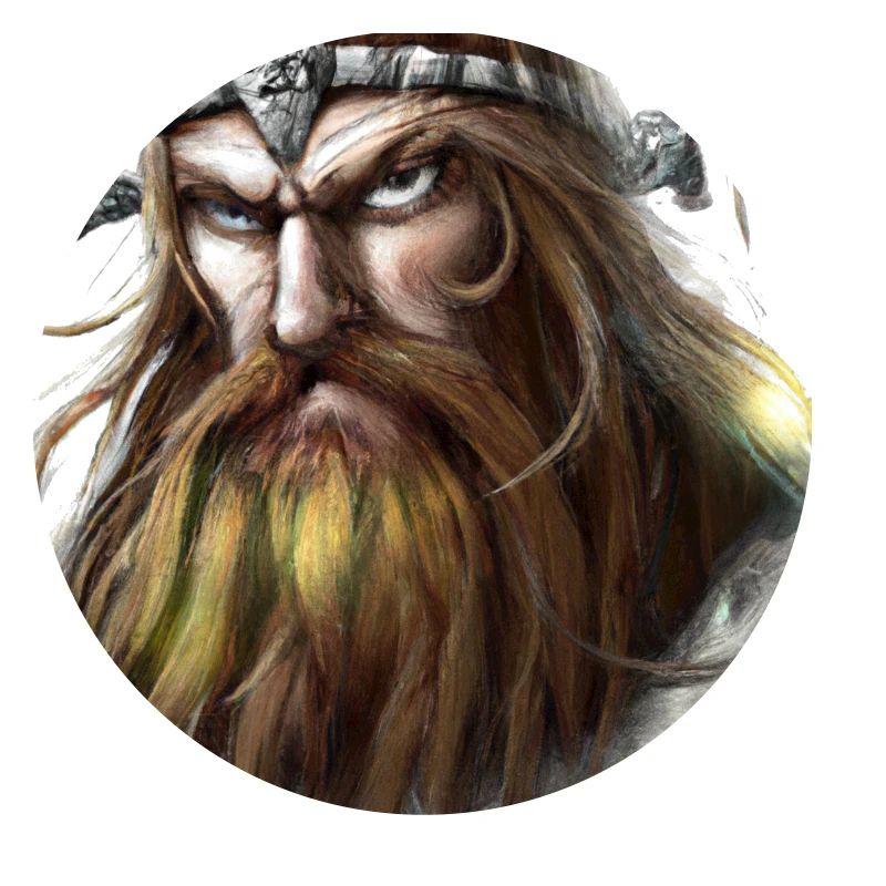 Angry Viking Head