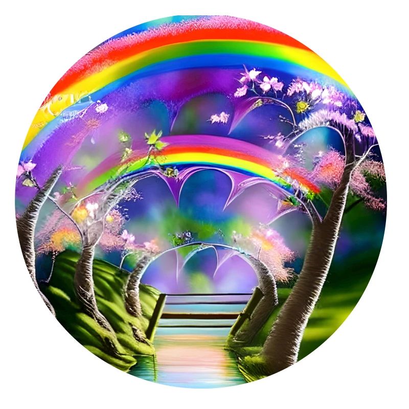 Regenbogen im Frühling