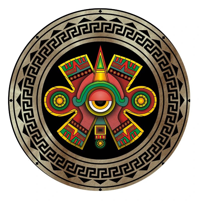 Aztec God Ollin ancient symbol