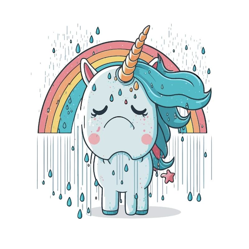 Licorne dans la douleur