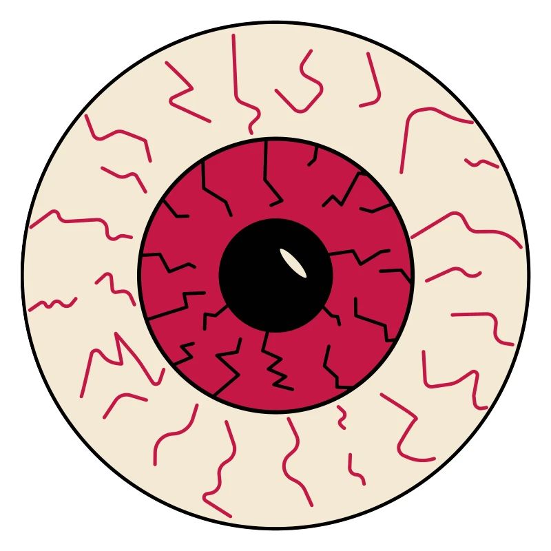 oeil injecté de sang halloween