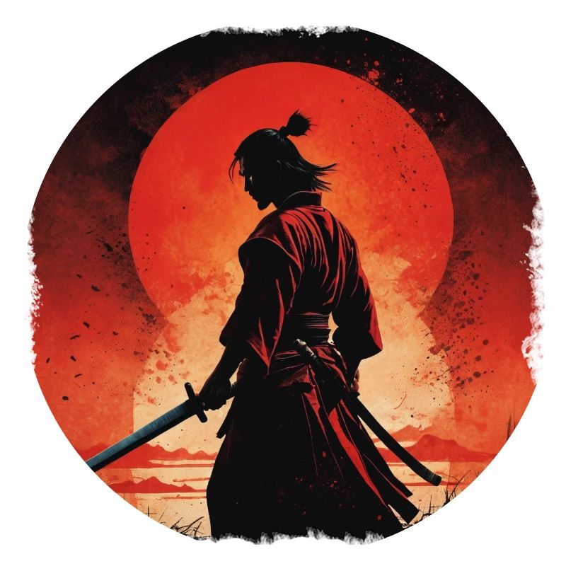sunset samurai Warrior