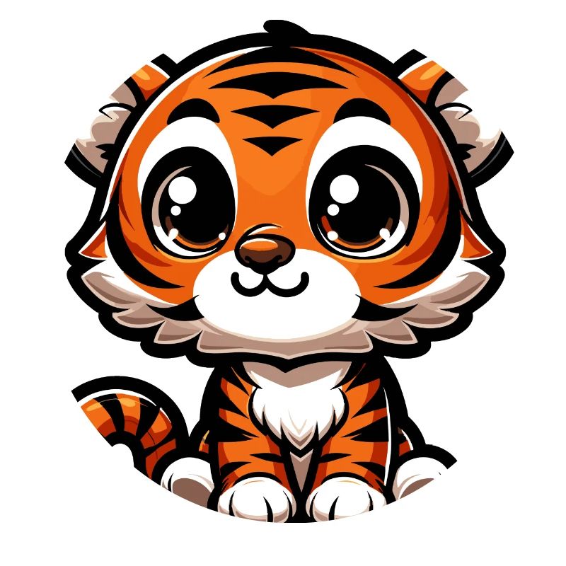 Bébé tigre mignon