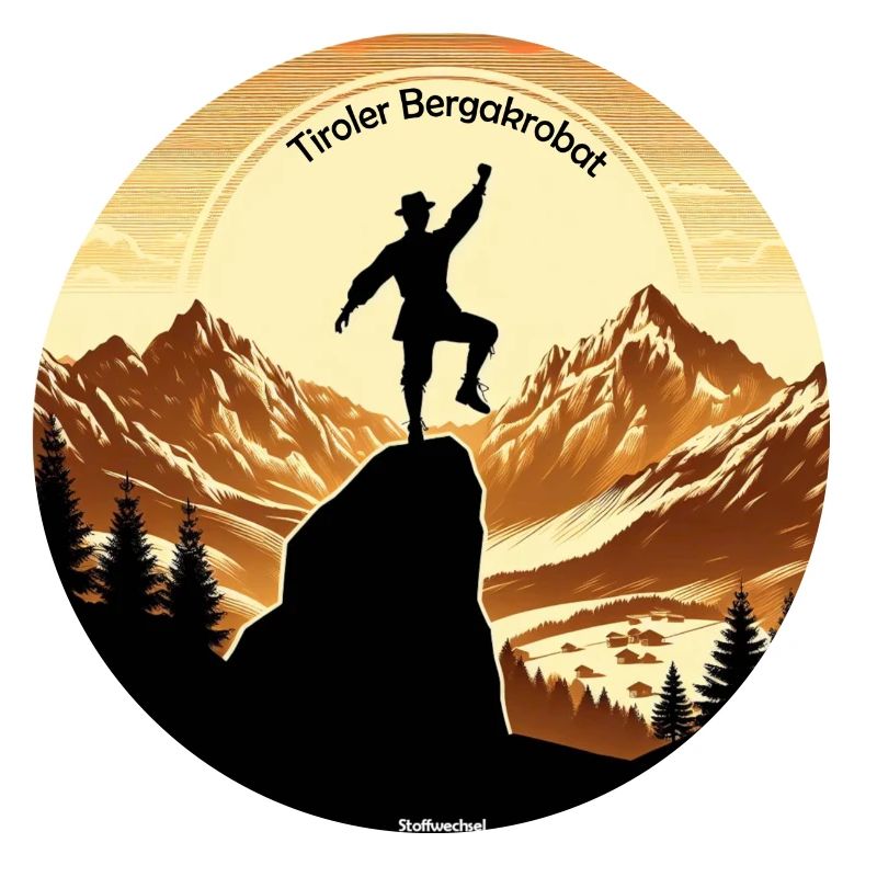 Tyrolean mountain acrobat