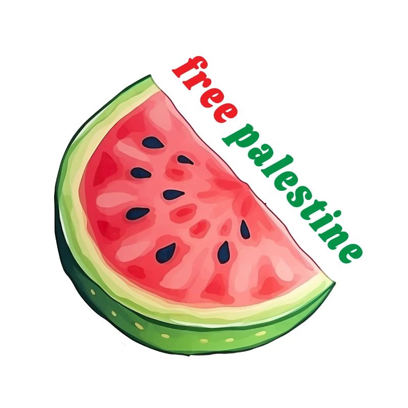 Conception de pastèque, Art gratuit de la Palestine