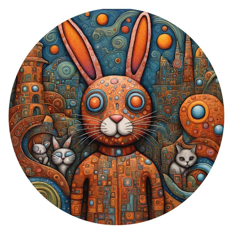 Surreal Pop Animals 9 Rabbit