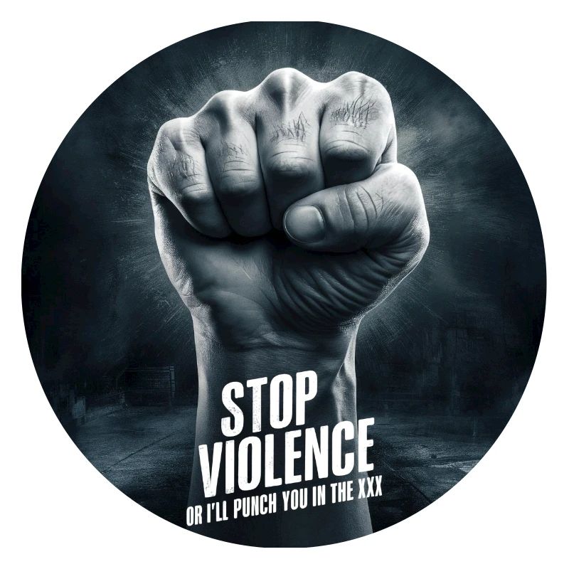 Stop Gewalt oder ich hau dir in die XXX