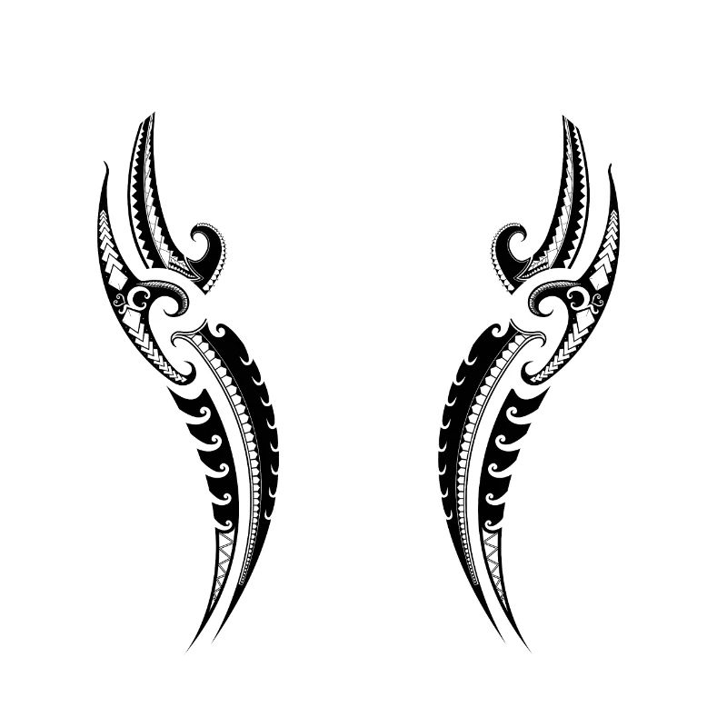 Tribal Warrior Pattern - Traditionelles Polynesier