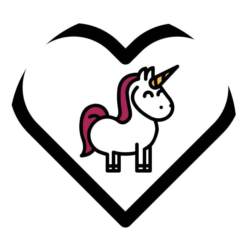 Herz Einhorn Einhörner Mädchen Kinder süß Märchen