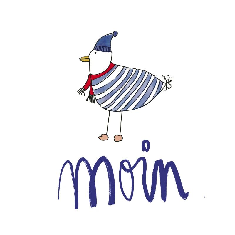 Moin Möwe Ringelshirt