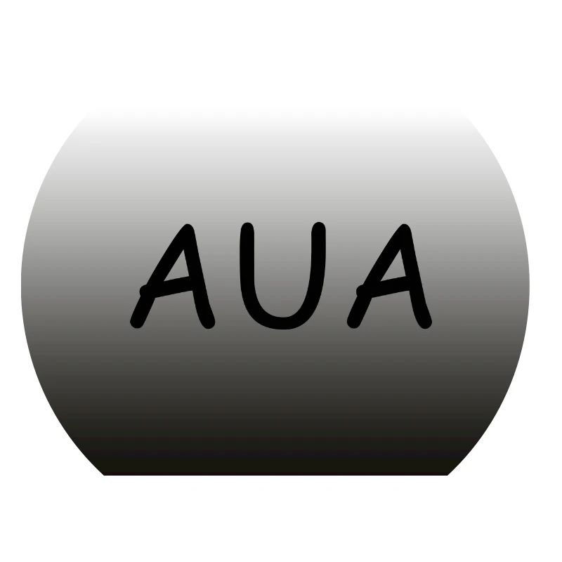 Lettering Aua horizontal with gradient