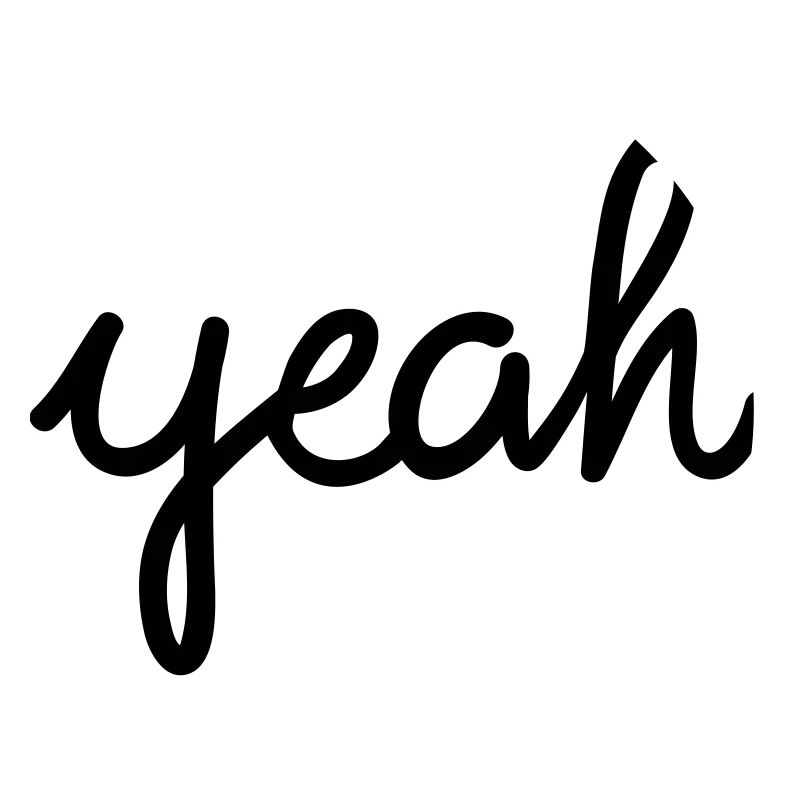 yeah Typografie