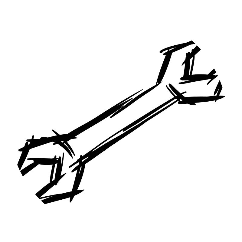Clé, dessinée à la main