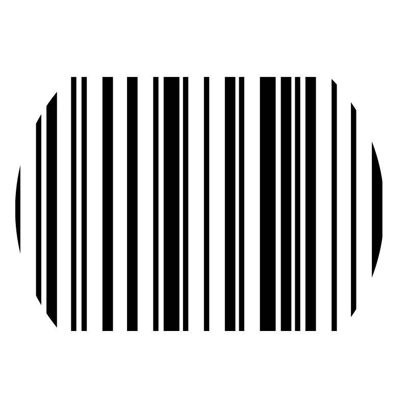 Bande de code à barres rayée