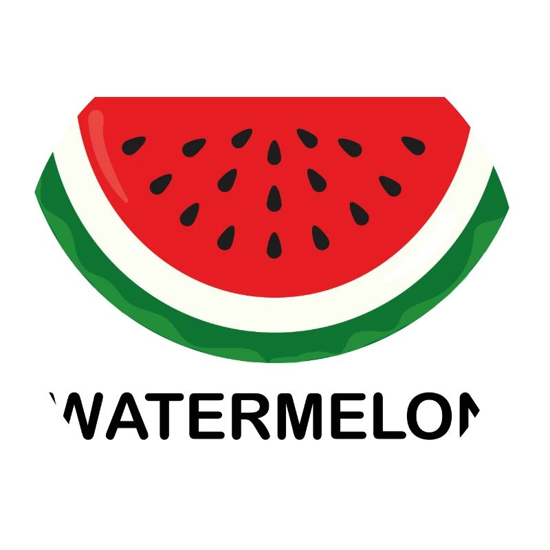 Pastèque, pastèque avec écriture noire