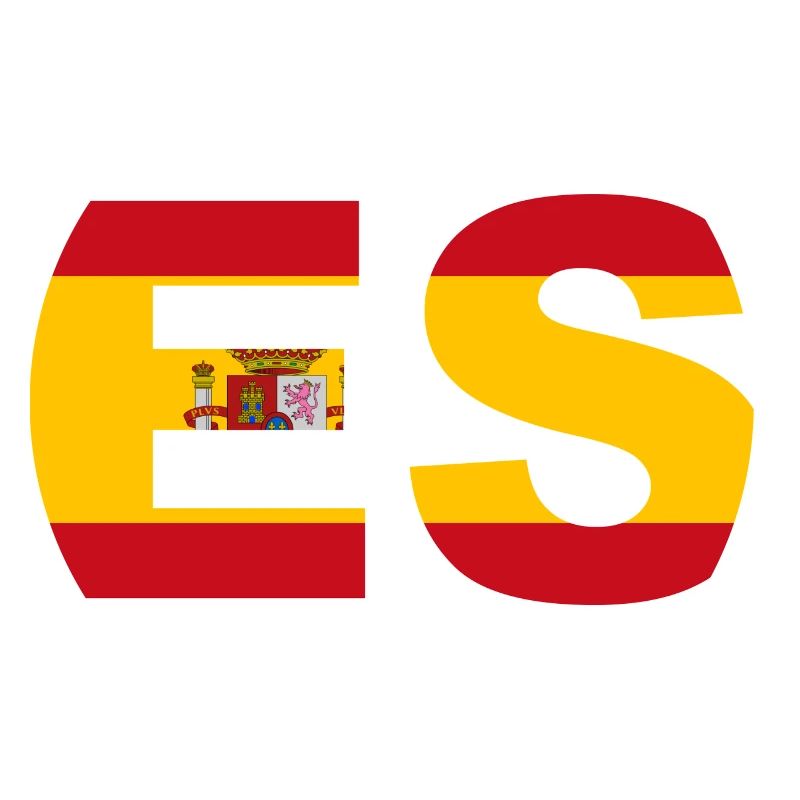 Spain Flag ISO Code ES Madrid Europe Ibiza EU