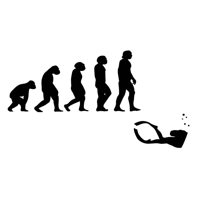 Evolution diving with a device