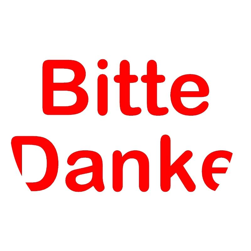 Spruch Bitte Danke Rot