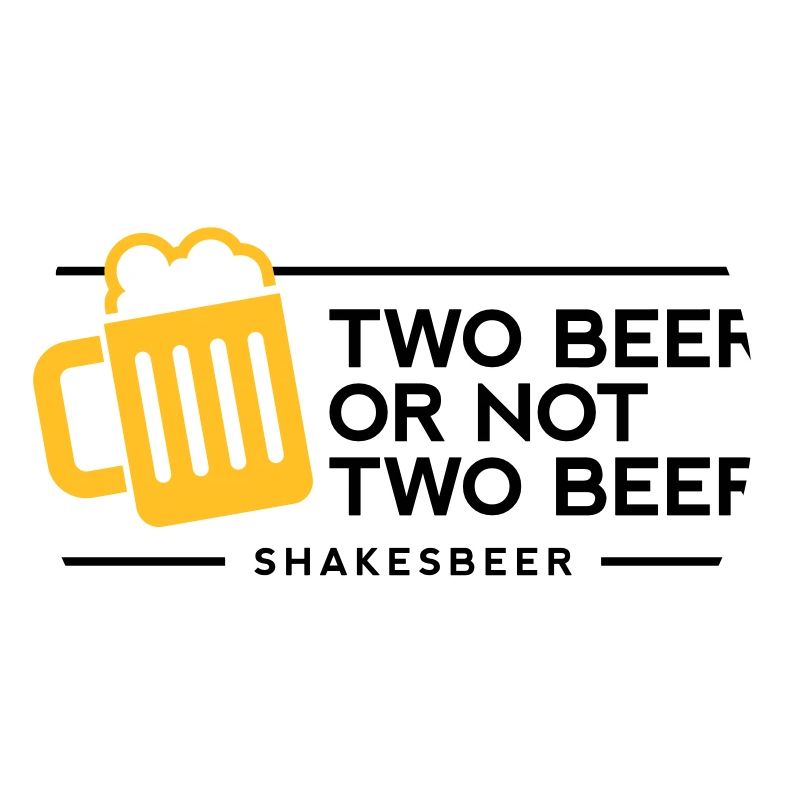 Zwei Bier oder nicht zwei Bier. Shakes-Bier!