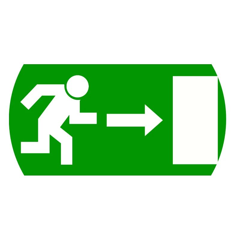 Exit sign template to personalize