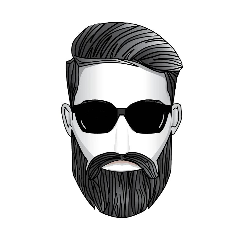 Bart Geschenk super cooler Typ mit Sonnenbrille