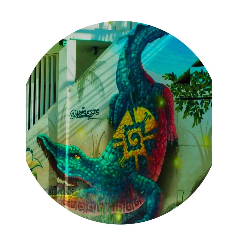 Crocodile Mural, Mexico City