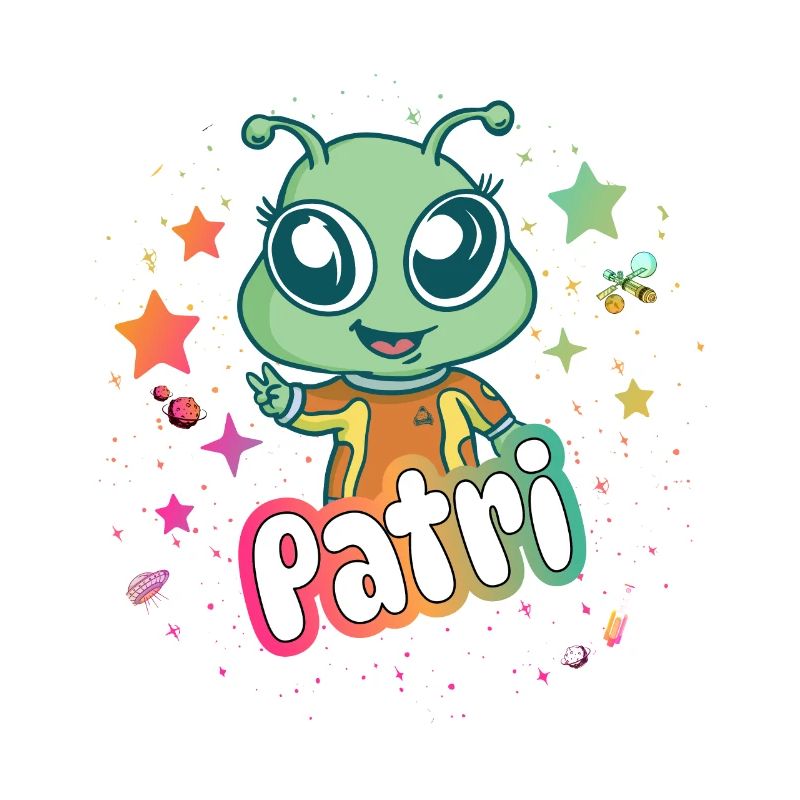 PATRI - Schöner Mädchen Name mit süßem Alien