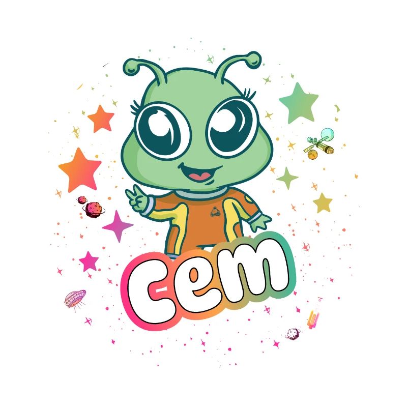 CEM - Beautiful Boy Name with Cute Alien