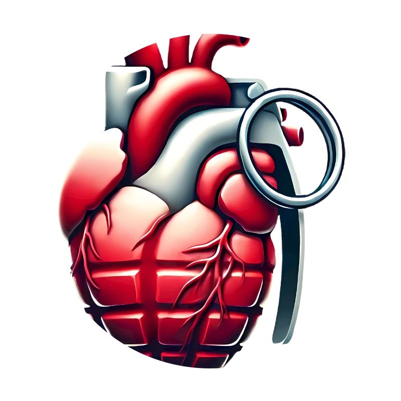 Explosive Herzgranate Design