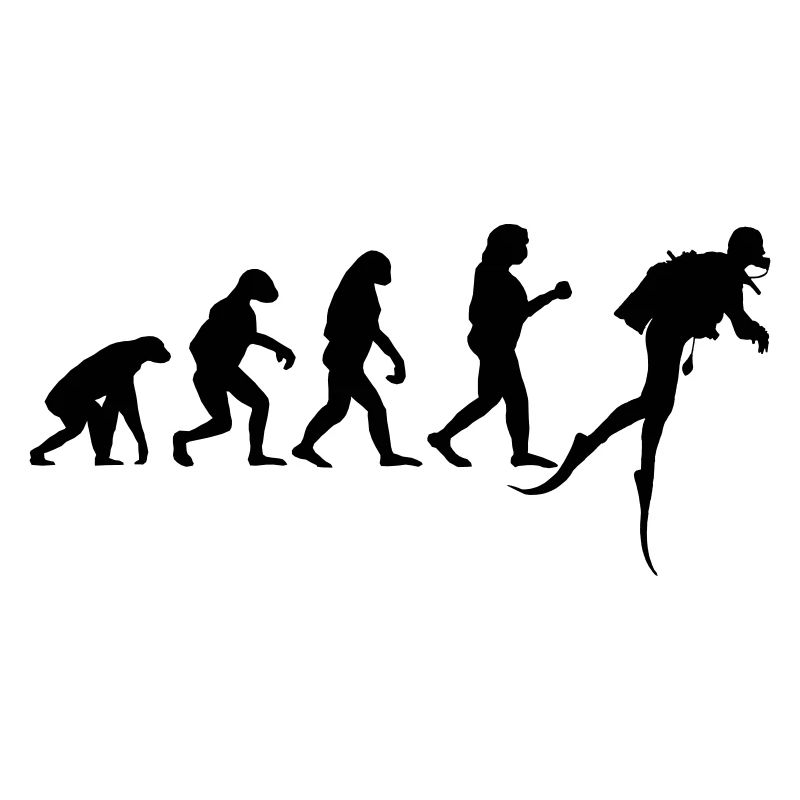 Diving Evolution Diver Diving Water Funny