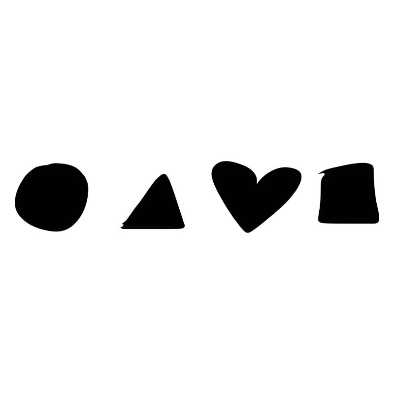 shape, heart, circle, triangle, square