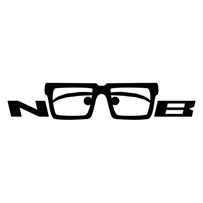Noob Glasses Face Comic Nerd