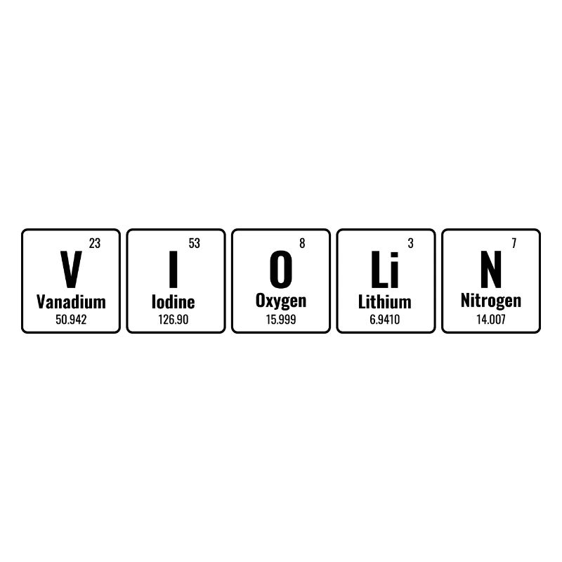 Tableau périodique des éléments Violon Violoniste Violon