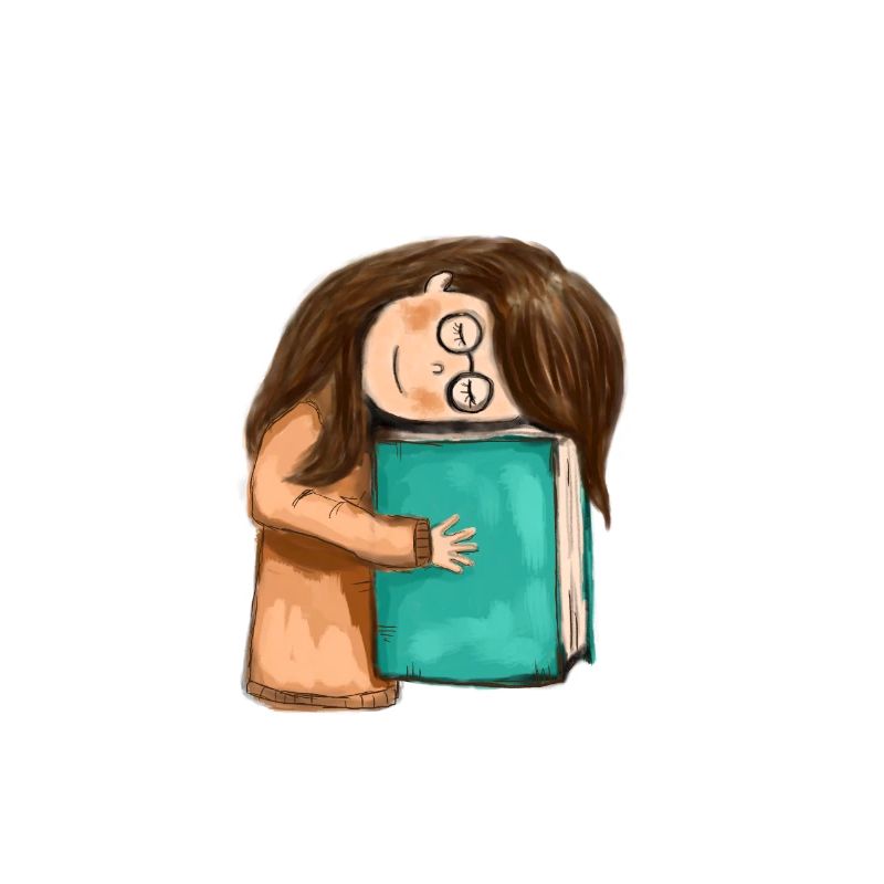 Buch, Bücher, kleines Mädchen mit einem Buch