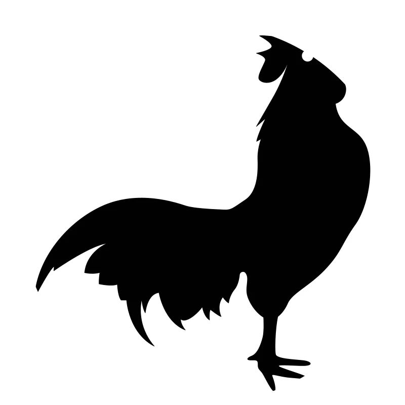 Silhouette d’animal coq