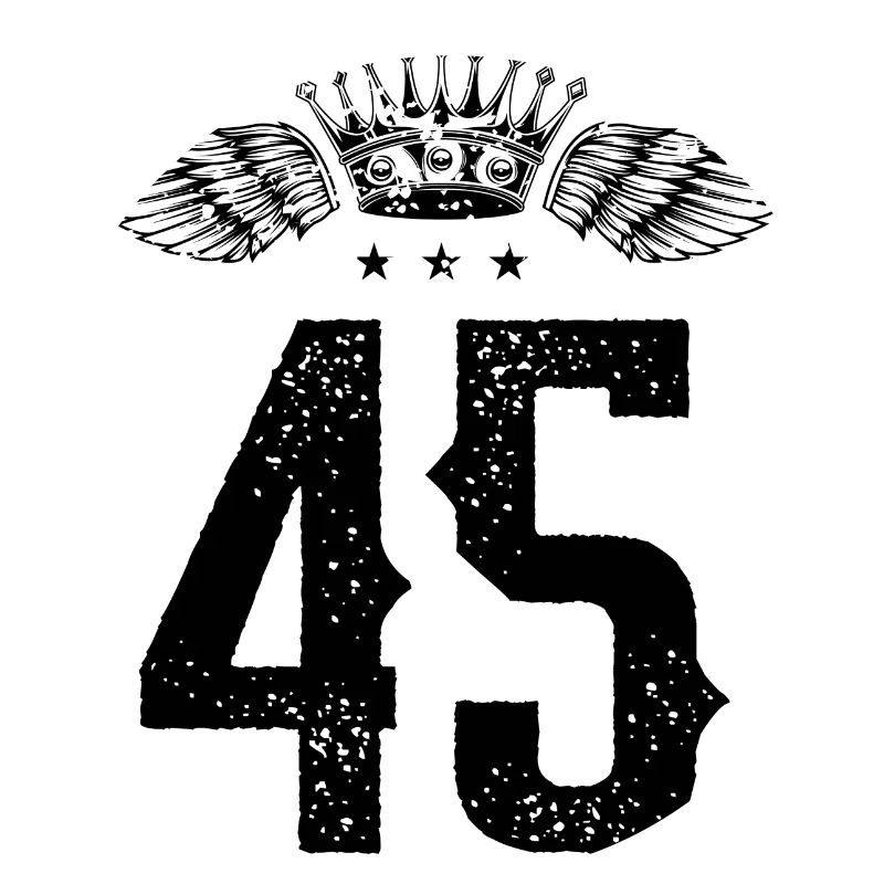 45 Number crown