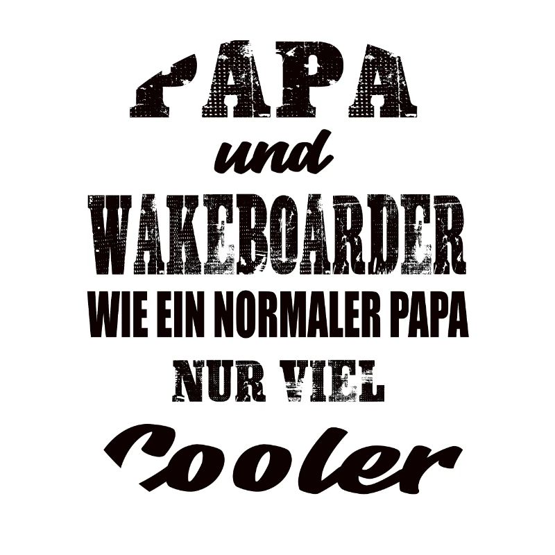 Papa und Wakeboarder Wakeboarding Waker