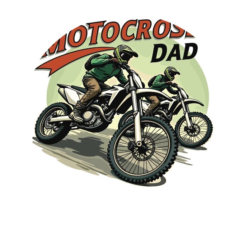 Motocross Dad – Action-packed design for dads