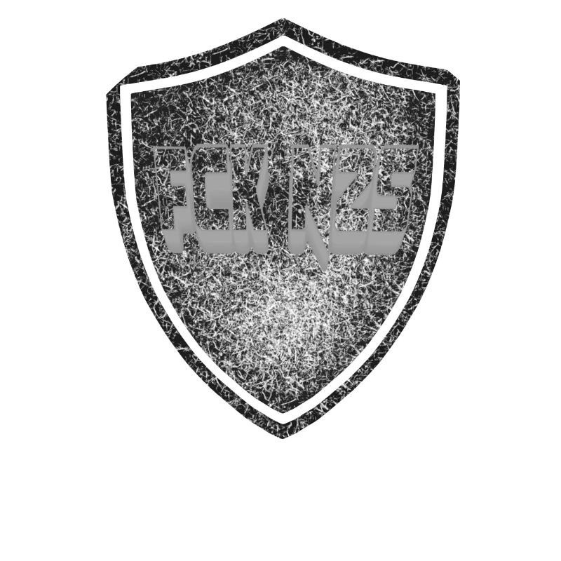 FCKNZS FCK NZS AGAINST RIGHT SHIELD PROTECTIVE SIGN