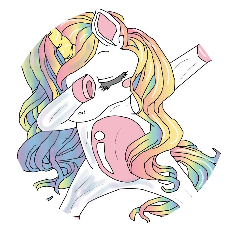 Dabbing Einhorn Geschenk
