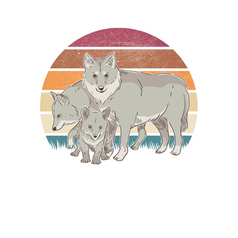 Wolfsrudel Wölfe Wolf