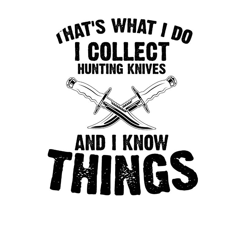 Objets blancs et collectionner le collectionneur de couteaux de chasse