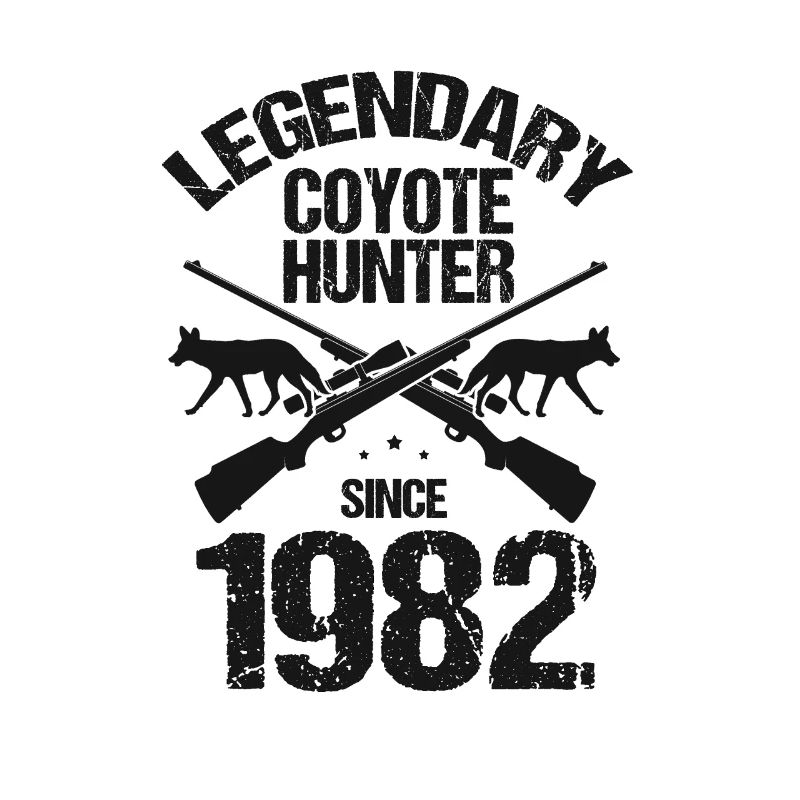 Legendary coyote hunter for coyote hunting