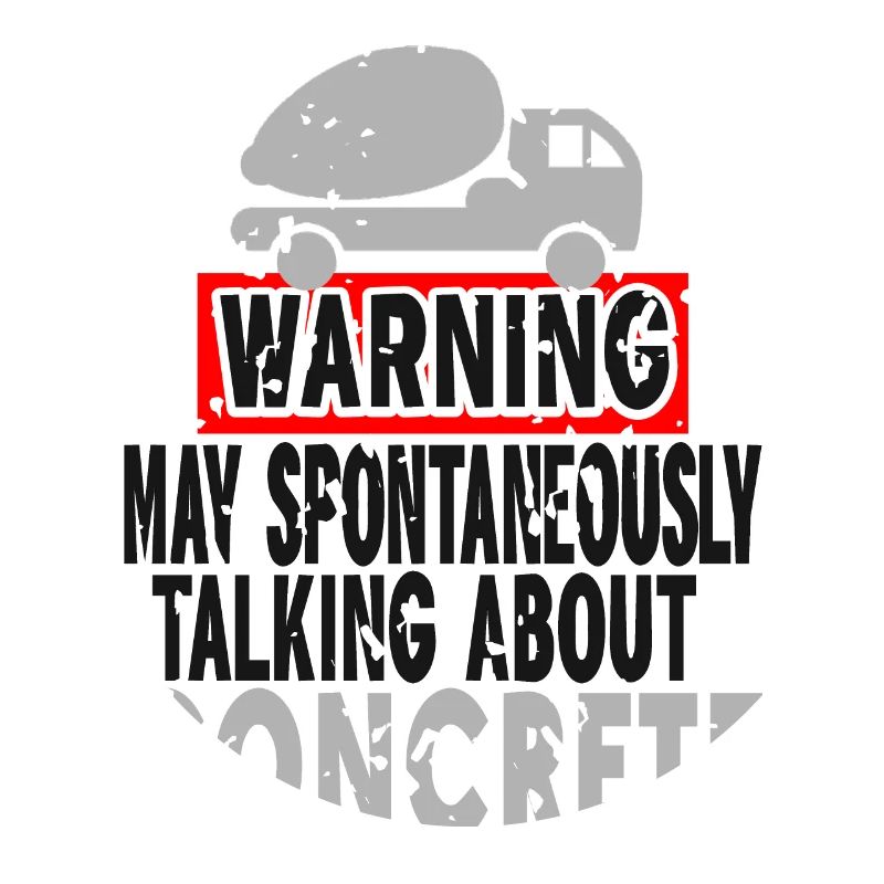 Concrete construction design for construction workers and construction site