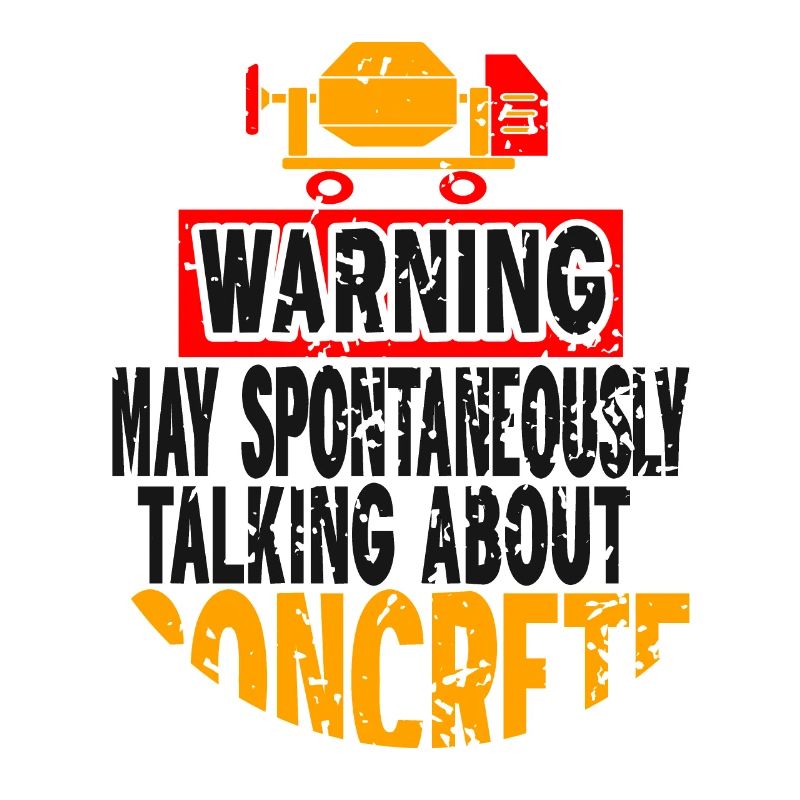 Concrete construction design for construction workers and construction site