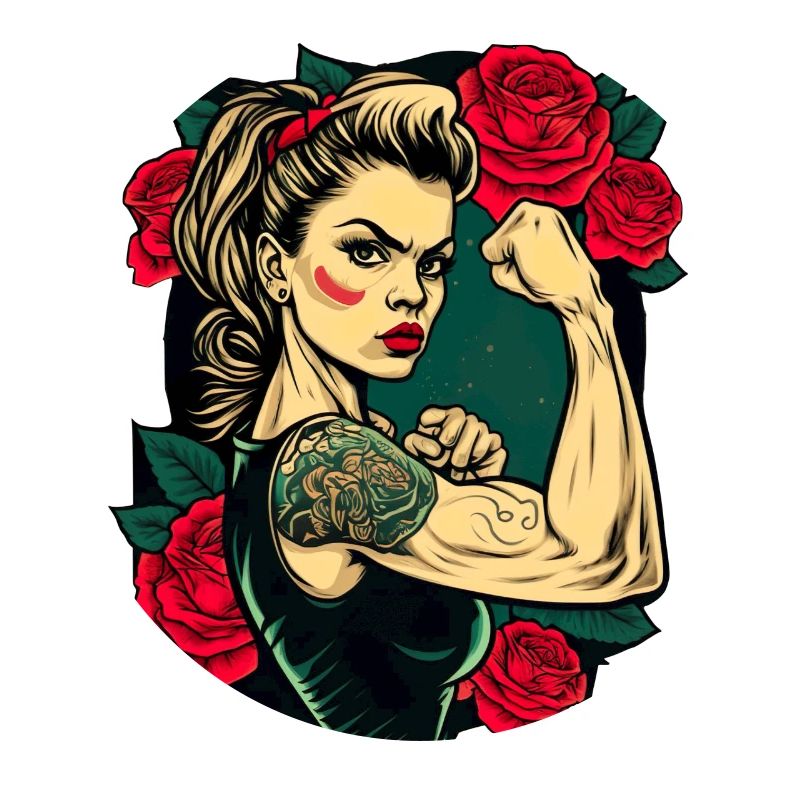 Starke Frau Mutter Rosen Muttertagsgeschenk