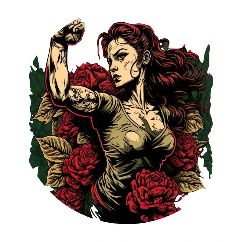 Starke Frau Mutter Rosen Muttertagsgeschenk